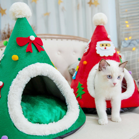 Paw'z Christmas Cat Hut